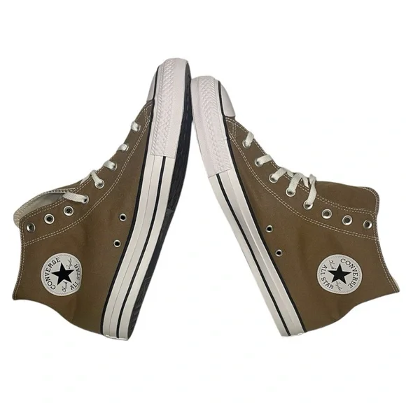Converse Chuck Taylor All Star Classic Canvas High Top - Sand Dune Size 12M 14W - Picture 3 of 9